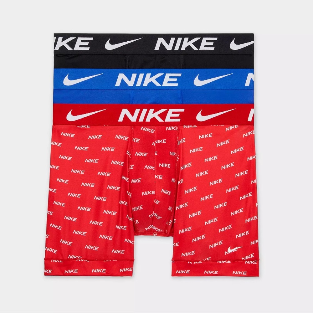 Nike Men's Boxer Briefs - Black, Blue, Red